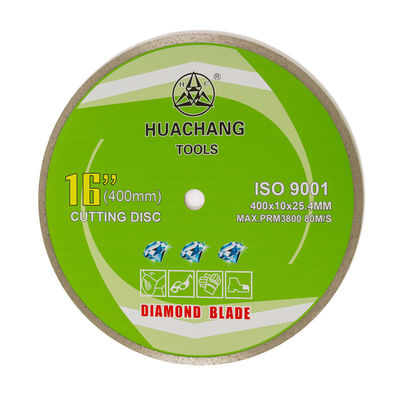 16inch 『400×2.6/3.4×10×25.4mmの冷たい出版物の長い生命との陶磁器のための連続的な縁のダイヤモンドの刃