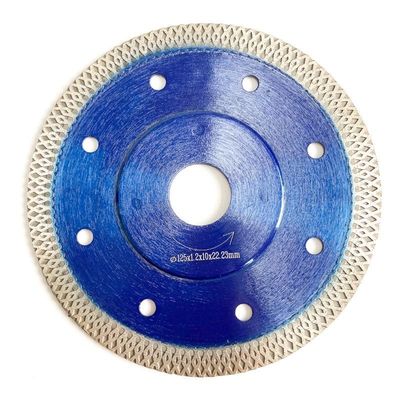 HUACHANGの熱い出版物5inch 125x0.8/1.2x10x22.23mmの青い円のダイヤモンドは一般目的については陶磁器鋸歯煉瓦を