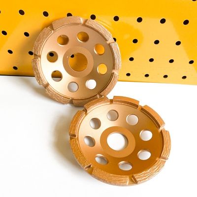 4 1/2」4.5インチのコンクリートのための単一の列のダイヤモンドのコップの粉砕車輪115mm