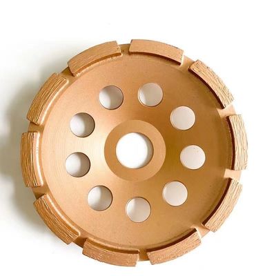 5inchコンクリート、石、堅い建築材料のためのレーザーによって溶接される125×10T （30×5×7.2） ×22.23mmの単一の列のダイヤモンドのコップの車輪
