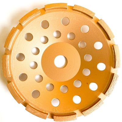 5inchコンクリート、石、堅い建築材料のためのレーザーによって溶接される125×10T （30×5×7.2） ×22.23mmの単一の列のダイヤモンドのコップの車輪