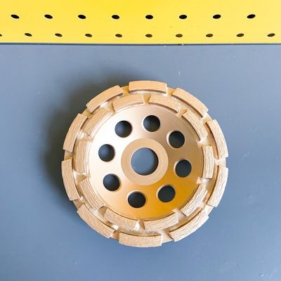 115mm 4-1/2 inに。石造りの二重ダイヤモンドのコップのための二重列のダイヤモンドのコップの車輪