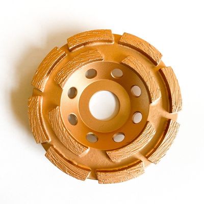 115mm 4-1/2 inに。石造りの二重ダイヤモンドのコップのための二重列のダイヤモンドのコップの車輪