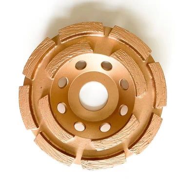7 inに。単一の列の二重列のダイヤモンドのコップの粉砕車輪180mm Huachangのダイヤモンド用具