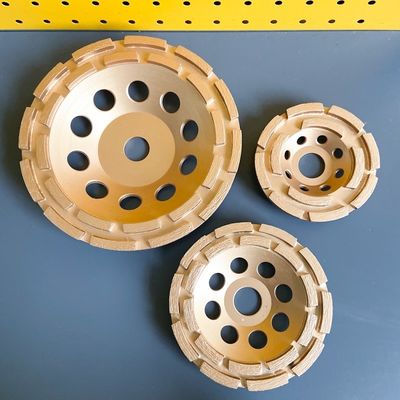 7 inに。単一の列の二重列のダイヤモンドのコップの粉砕車輪180mm Huachangのダイヤモンド用具