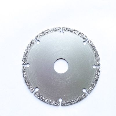 4.5inch 115×1.4/2.2×5×22.23×9Tの良質の真空はダイヤモンドの石の陶磁器のプラスチック大理石のための粉砕の切断ディスクをろう付けした