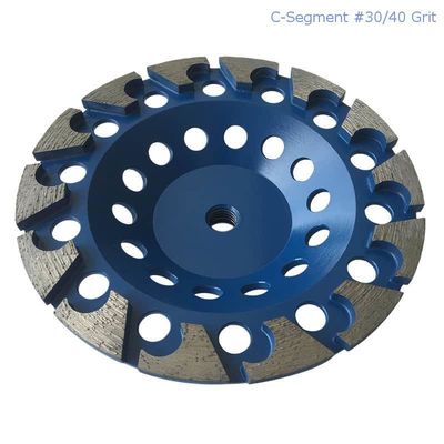 180mmレーザーは具体的な、石造り、建築材料のための区分されたダイヤモンドの粉砕のコップの車輪を溶接した