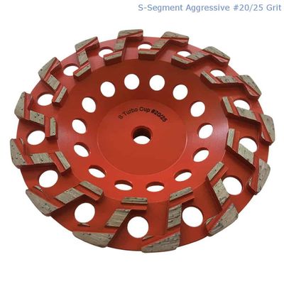 150-230mmレーザーは具体的な、石造り、建築材料のための区分されたダイヤモンドの粉砕のコップの車輪を溶接した