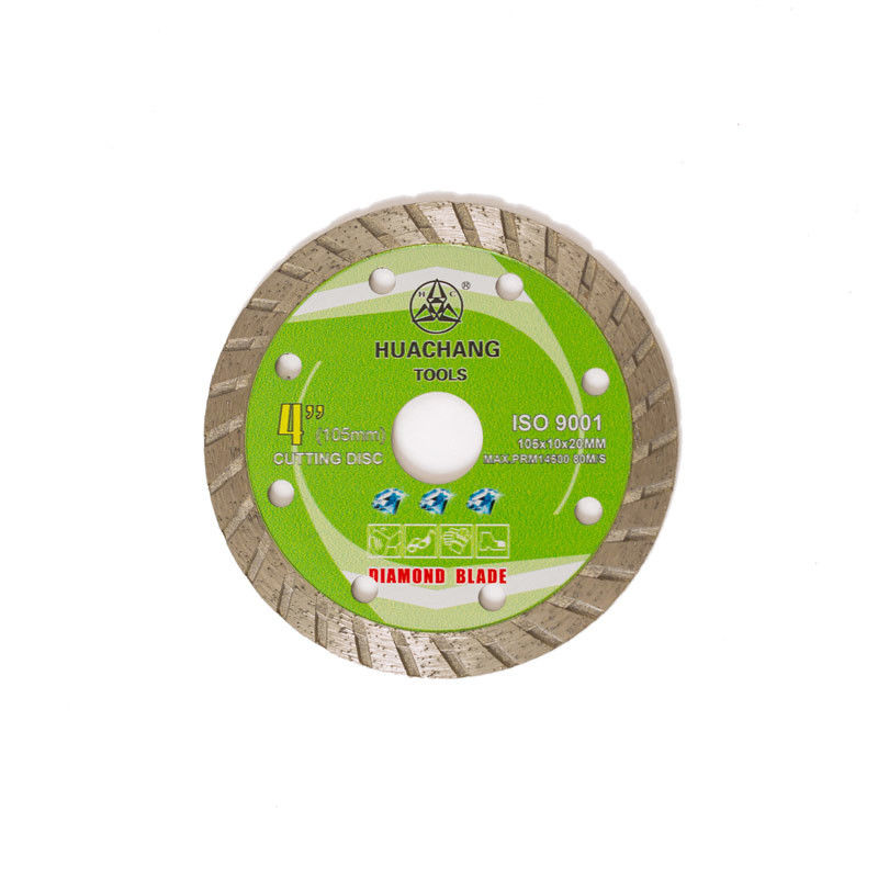 一般目的、陶磁器、大理石および具体的のための冷たい出版物4inch 105*1.8/1.2*10*8*20mmターボのダイヤモンドの刃