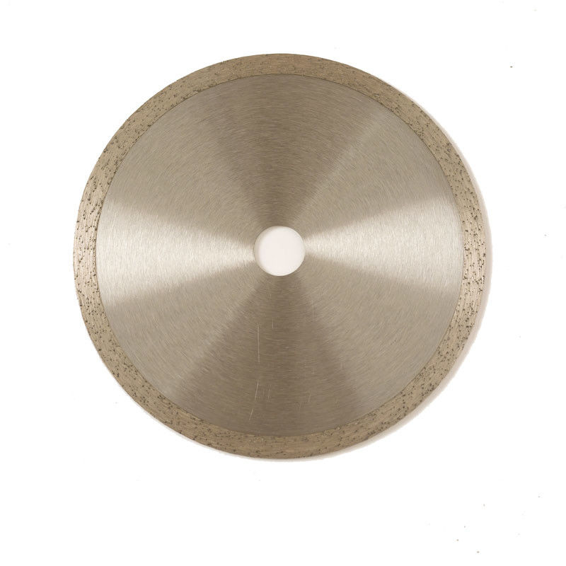 陶磁器のための冷たい出版物7inch 180×1.6/2.2×10×22.23mmの連続的な縁のダイヤモンドの刃は長い切断生命と、大理石模様をつける