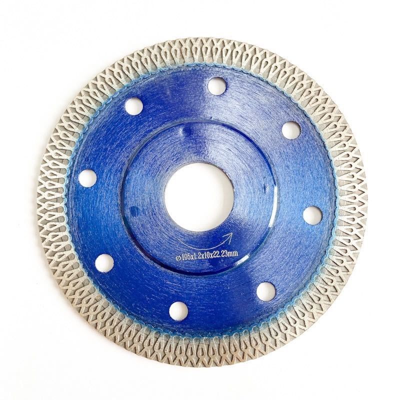 良質の熱い出版物4inch 105x0.8/1.2x10x20mmの青い円のダイヤモンドは一般目的については陶磁器鋸歯煉瓦を