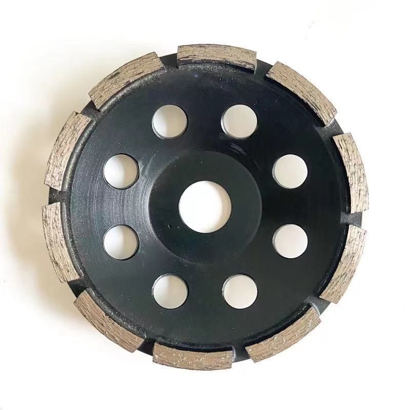 4 1/2」4.5インチのコンクリートのための単一の列のダイヤモンドのコップの粉砕車輪115mm
