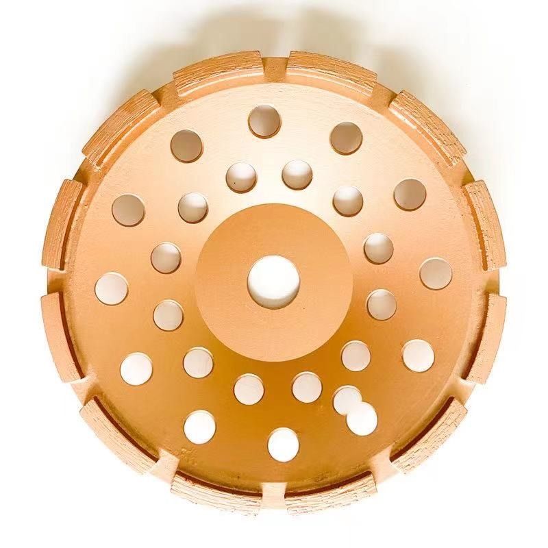 工場7inchレーザーは180mmのダイヤモンドの単一の列のコンクリート、石、堅い建築材料のための粉砕のコップの車輪を溶接した
