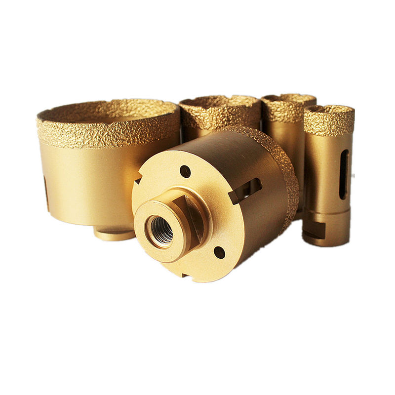 25×12×60×M14良質の長いLifefor Ganiteのタイルの磁器の大理石の穴あけ工具が付いている乾燥したダイヤモンドの穿孔機ビット