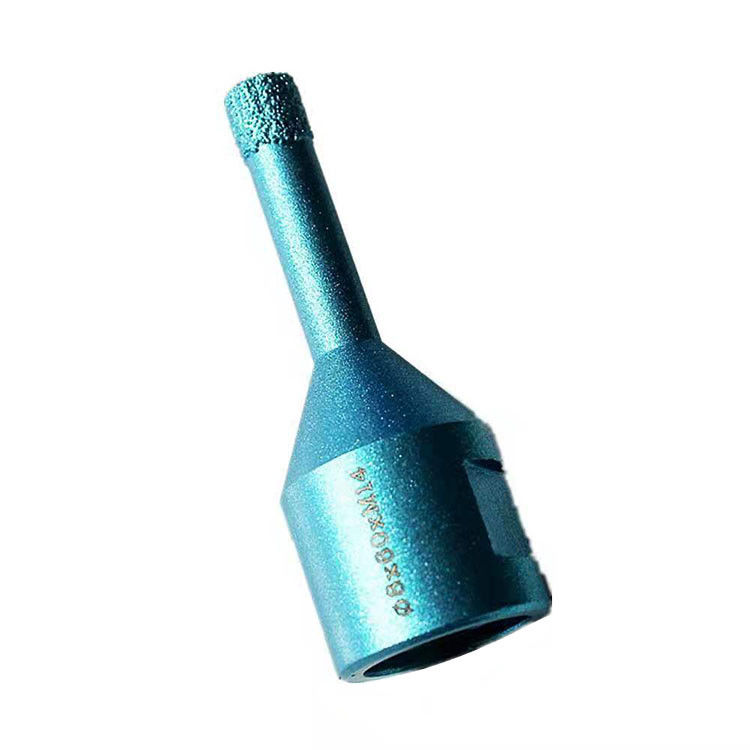 Ganiteのタイルの磁器の大理石の穴あけ工具のための良質の長い生命乾燥したダイヤモンドの穿孔機ビット6×60×20×M10