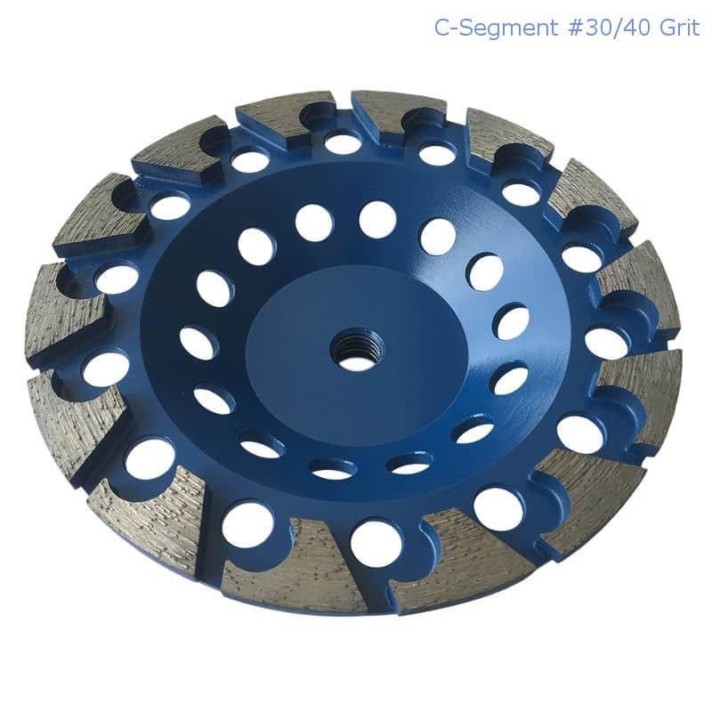 180mmレーザーは具体的な、石造り、建築材料のための区分されたダイヤモンドの粉砕のコップの車輪を溶接した